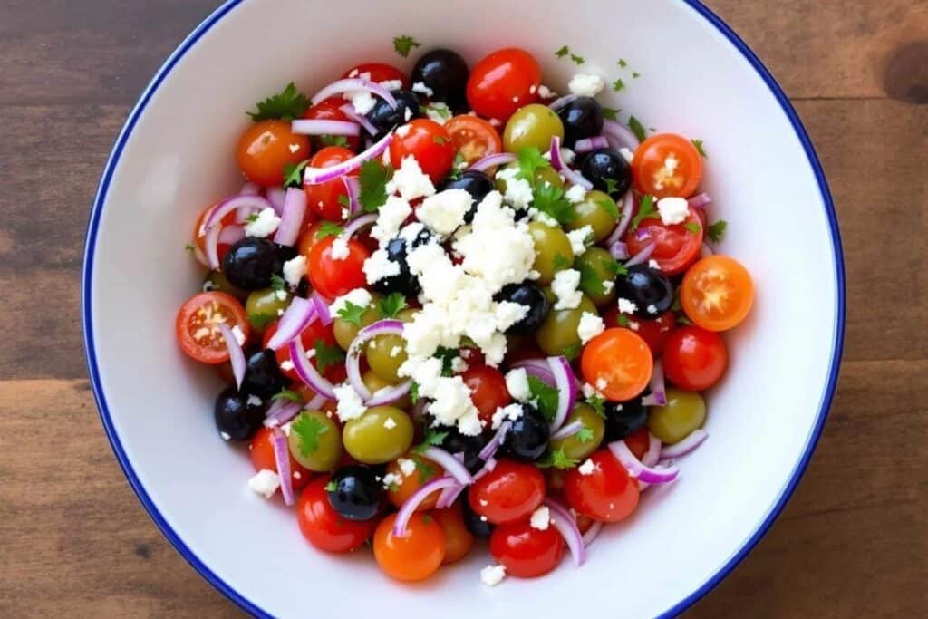 Mediterranean Olive Tomato Salad