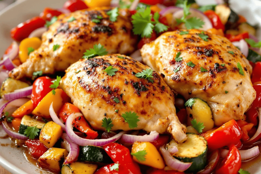 Mediterranean Roasted Chicken and Vegetables