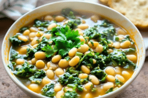 Mediterranean White Bean and Kale Soup