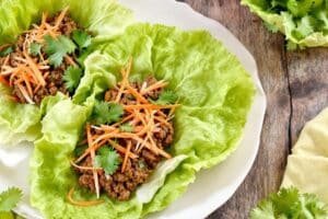 Quick Beef Lettuce Wraps