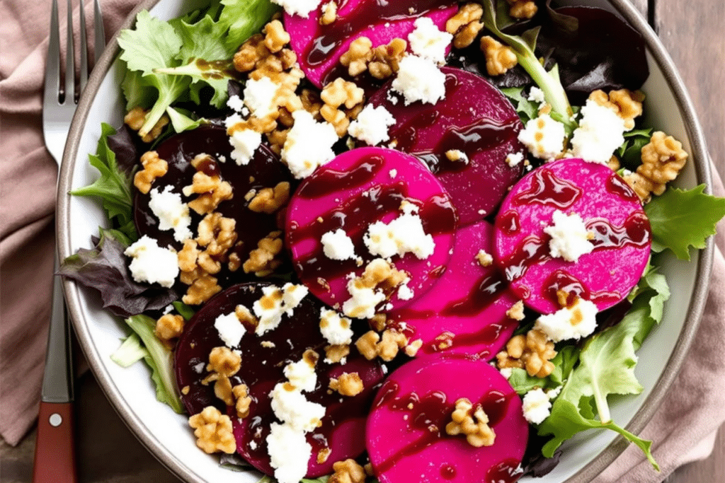 Roasted Beet Goat Cheese Salad