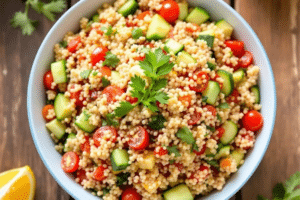 Roasted Red Pepper Quinoa Salad