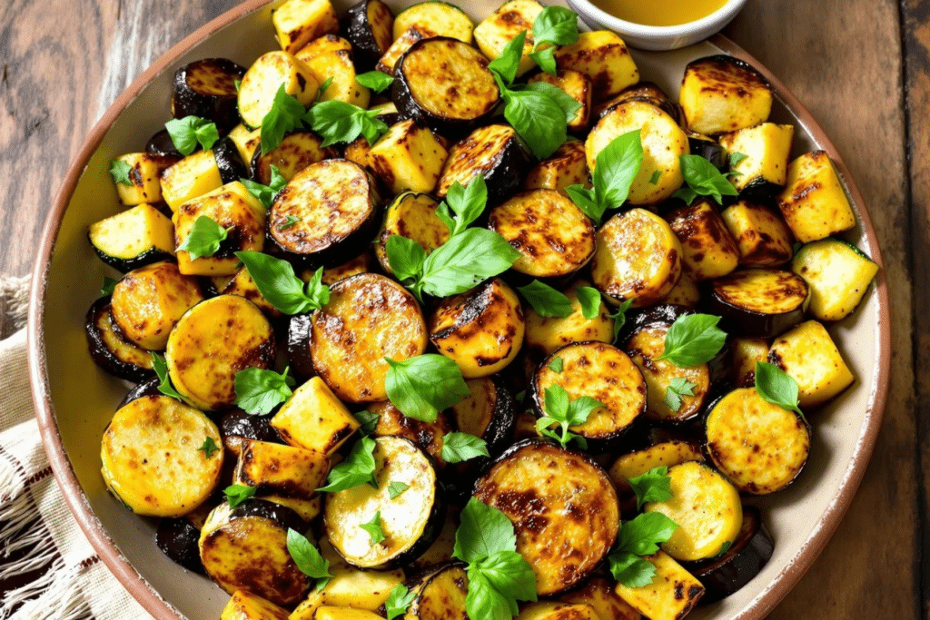 Roasted Zucchini and Eggplant Medley