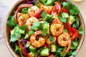 Spicy Sriracha Shrimp Salad