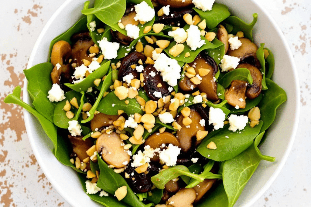 Spinach Mushroom Salad