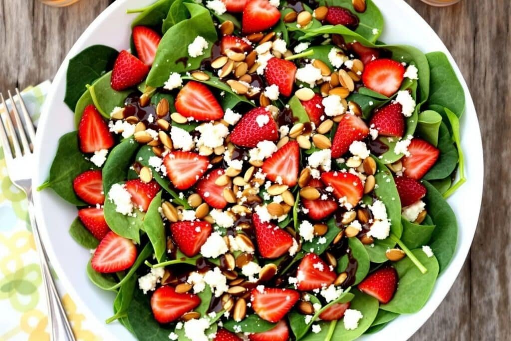 Strawberry Spinach Salad