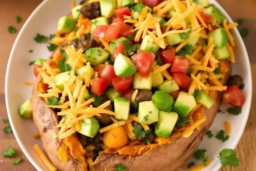 Taco Stuffed Sweet Potatoes