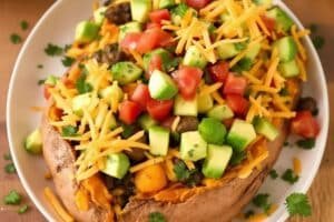 Taco Stuffed Sweet Potatoes
