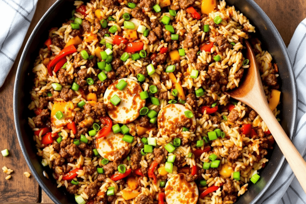 Teriyaki Beef Rice Skillet