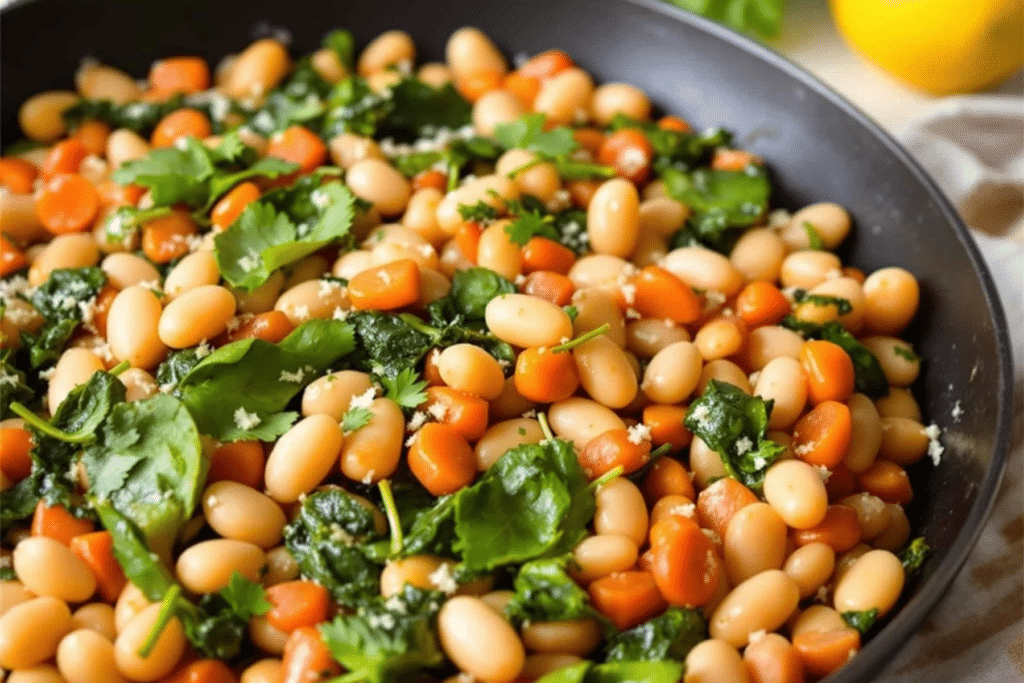 White Bean and Spinach Skillet