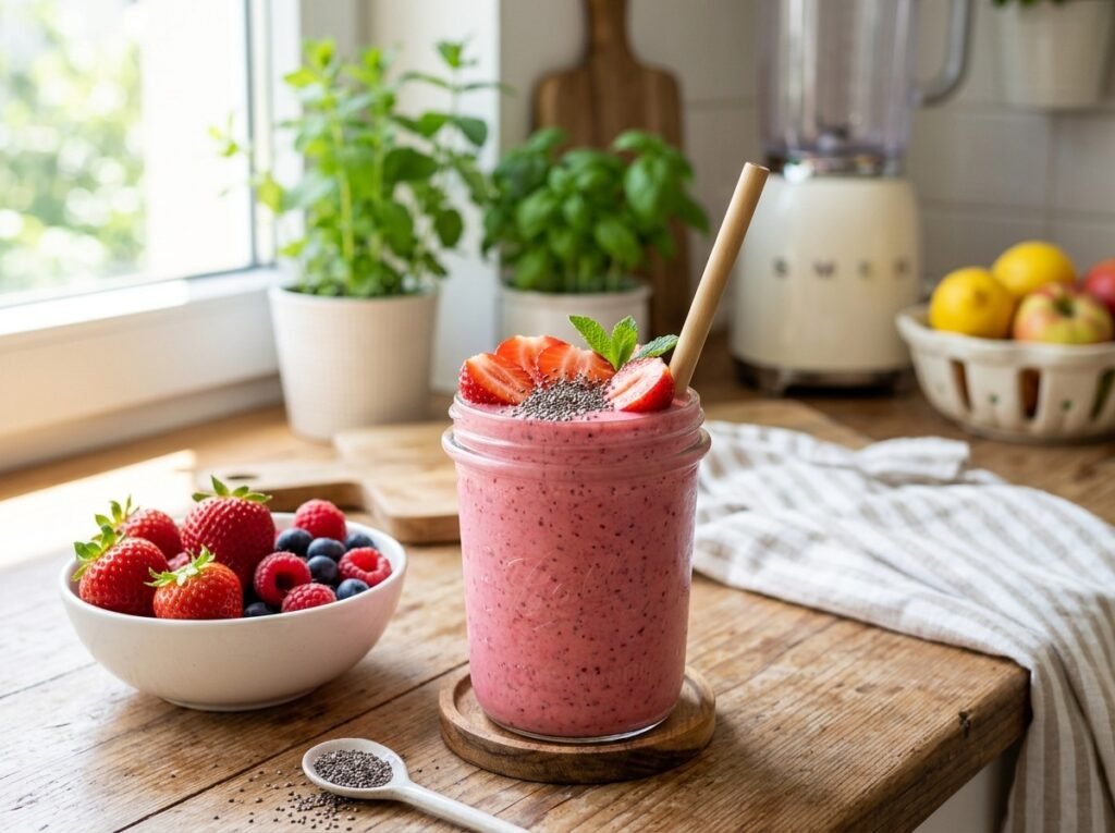 Refreshing Green Detox Smoothie Packed With Fresh Flavor