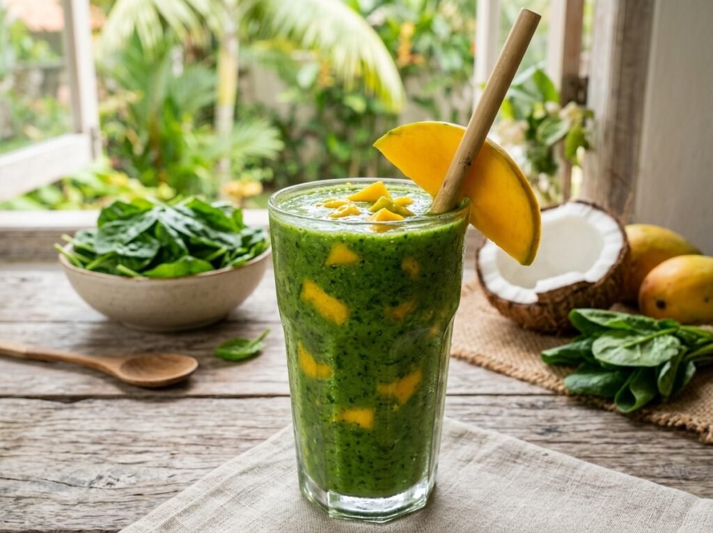Tropical Pineapple Detox Smoothie That Tastes Like Vacation